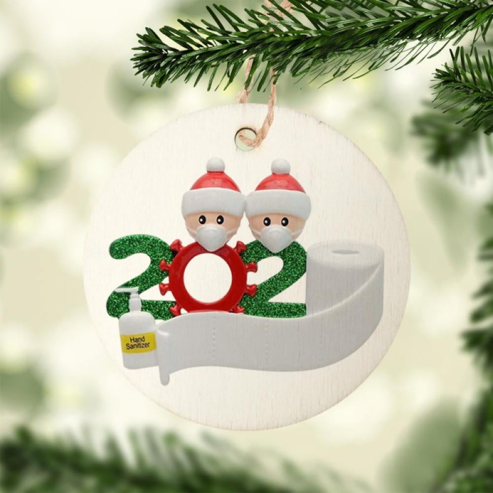 Details about   Christmas 2020 Virus Survivor Family Ornament 7 Head Family 