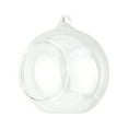 thumbnail image 3 of (1 paquete) (bola de fondo plano de 6 cm) bola colgante de vidrio bola colgante de interior, puede colgar candelabro de cristal, maceta de bola redonda transparente, vidrio, 3 of 5