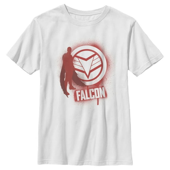 Boy's Marvel The Falcon and the Winter Soldier Falcon Spray Paint  Graphic Tee White X Small