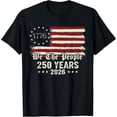 thumbnail image 3 of 100% Cotton Unisex Men Women Patriotic History 1776 2026 250th Anniversary USA T-Shirt, 3 of 5