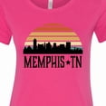 thumbnail image 4 of Inktastic Memphis Tennessee Skyline Retro Sunset Women's T-Shirt, 4 of 5