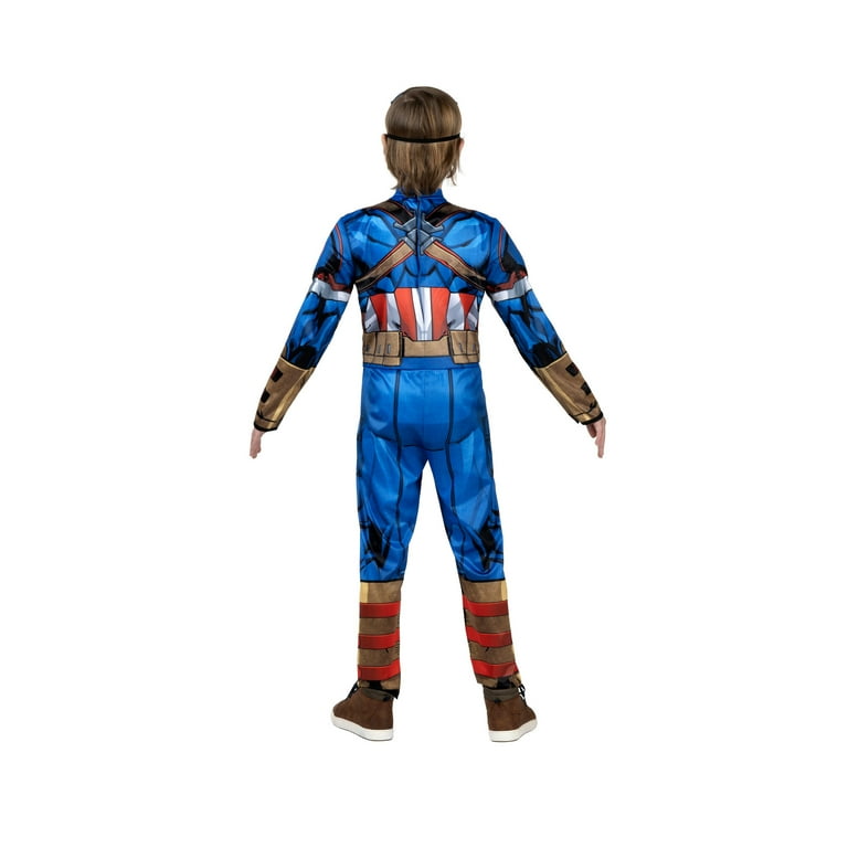 MARVEL Captain America Steve Rogers Official Boys Youth Halloween