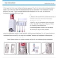 thumbnail image 3 of Automatic Toothpaste Dispenser with Wall Mount Toothbrush Holder Toothpaste Squeezer with 5 Brushes Set Kids Hands Free Toothpaste Dispenser for Shower Bathroom Sink (White), 3 of 3