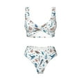 thumbnail image 4 of Daiia Undersea Animals Women's Bikini Set Two Piece Swimsuit High Waisted Bikini Adjustable Straps Bikini Perfect for Beach, Pool, and Summer Vacation-X-Large, 4 of 9