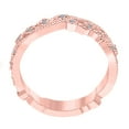thumbnail image 3 of Mauli Jewels Rings for Women 0.11 Carat Wedding Band prong 10k Rose Gold, 3 of 6