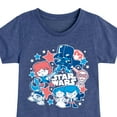 thumbnail image 3 of Star Wars - Americana Stickers - Toddler And Youth Girls Fitted Short Sleeve Graphic T-Shirt, 3 of 5