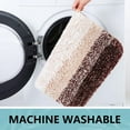 thumbnail image 6 of Bathroom Rug Mat, Extra Soft and Absorbent Microfiber Bath Rugs, Bath Mats for Bathroom Non Slip, Thick Durable Absorbent Bath Rugs, Machine Wash Dry for Bathtub and Shower Floor, 16x24 Brown, 6 of 8