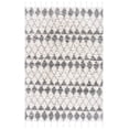 thumbnail image 2 of SAFAVIEH Casablanca Grosvenor Geometric Diamonds Shag Area Rug, Ivory/Grey, 4' x 6', 2 of 10