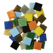 Jennifer's Mosaics Venetian Glass Mosaic Tiles, 3/4 x 3/4 Inch, Assorted Colors, 3 Pounds