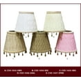thumbnail image 4 of Royal Designs, Inc. Clip on Ruche Pleated Empire Chandelier Lamp Shade Flame Clip Fitter, CSO-1034-5EG, 3 x 5 x 4.5, Eggshell, 1 Pack, 4 of 5