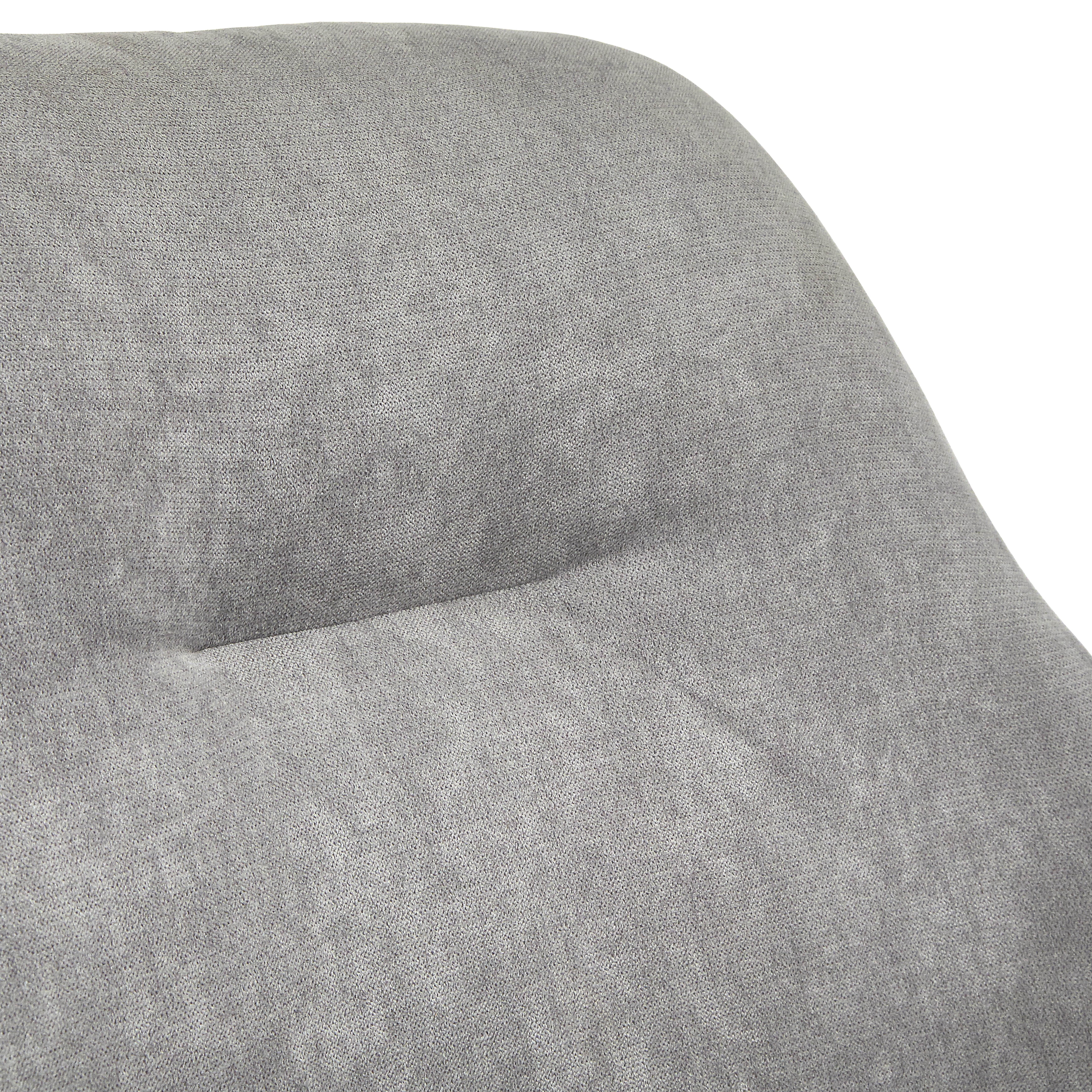 Lifestorey  Mick Mid-century Modern Rubberwood Rocking Chair Medium Grey