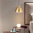 thumbnail image 3 of Plug In Pendant Light Fixtures Light Luxury Dining Room Metal Gold Pendant Lighting Rattan Light Fixtures Ceiling Hanging, 3 of 4