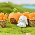 thumbnail image 7 of Desktop Decorations-7Pc Miniature Cake Topper Decorative Fairys Garden Statue Tabletop Decoration Carrot, 7 of 7