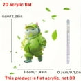 thumbnail image 2 of Multiple Funny and Cute Small Animals 2D Flat Acrylic Pendant Keychain Car Rearview Mirror Pendant Mirror for Car, 2 of 7