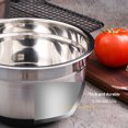 thumbnail image 4 of Cuencos De Mezcla De Acero Inoxidable Para El Hogar Resistente Al Agua A Prueba De Herrumbre Anticorrosión Multifuncional Fácil De Limpiar Ensaladera Con Tapas Para Cocinar Hornear Cocina 5 Uds Sweethay HA021624-00, 4 of 6