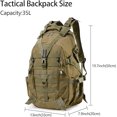 thumbnail image 2 of Mochila táctica de 35 l, mochila militar resistente al agua, para senderismo, acampada, ciclismo, viajes, mochila para exteriores para hombres y mujeres, 2 of 4