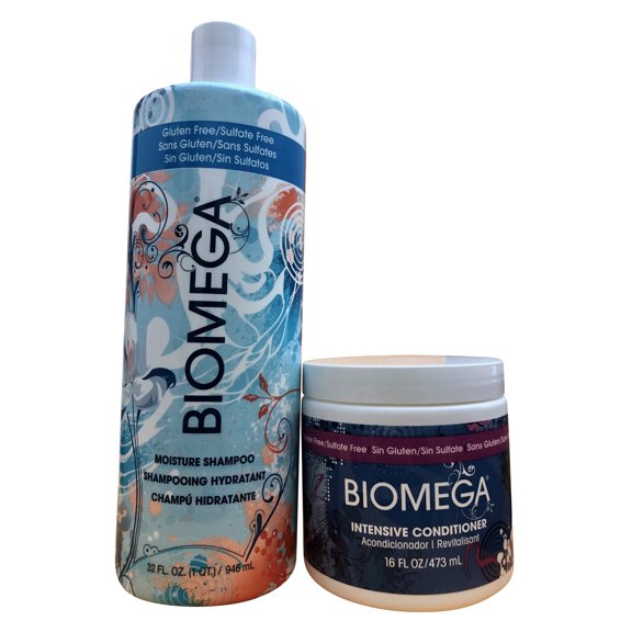 Aquage Biomega Moisture Shampoo 32 oz & Intensive Conditioner 16 oz