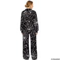 thumbnail image 2 of Glofpot Women Turtleneck 2 Piece Outfit, Sweatshirt Matching Lounge Sets Mock Neck Tracksuit Wide Leg Sweatpants, Women Everyday Loungewear, Drawstring Sportswear, Matching Lounge Sets, Spider Web, 2 of 7