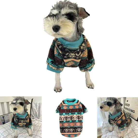 Cheers.US Pet Dog Classic Knitwear Sweater Coat Soft Thickening Warm Pup Dogs Shirt Winter Pet Dog Cat Clothes Puppy Customes Clothing for Small Dogs