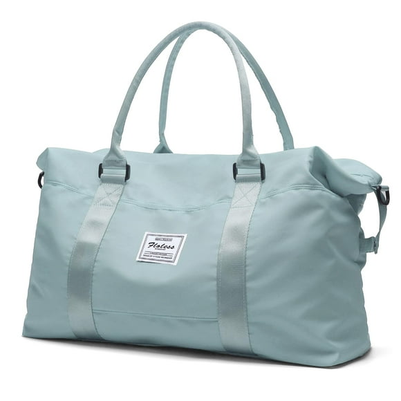 Bolsa de viaje HYC00 Weekender Overnight azul claro para mujer