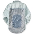 thumbnail image 2 of Camisa vaquera con botones Aeropostale para mujer color azul grande, 2 of 2