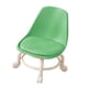 thumbnail image 5 of Taburete con ruedas bajo Taburete corto con respaldo Silla giratoria de 360 degree Taburete con ruedas pequeño Asiento de cuero PU resistente al desgaste Verde perfecl Asiento rodante bajo, 5 of 8