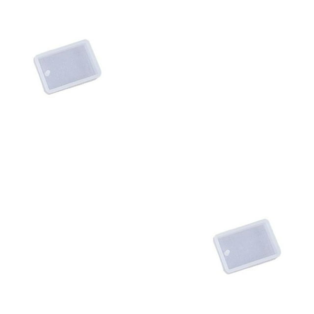 maskred Resin Pendant Mold Crystal with Hole Different Shapes Convenient Reliable Quality DIY Reliable Mould for Craft Projects Making Rectangle 2Set