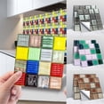 thumbnail image 1 of Xihbxyly Pegatinas de Cristal 3D para Azulejos, Decoración de Pared Autoadhesiva Diy, Instalación Fácil, Diseño Resistente Al Calor, Paquete de 10 Piezas, Mejora La Cocina y El Baño, Tamaño Pequeño d, 1 of 7