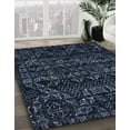 thumbnail image 3 of Ahgly Company Machine Washable Indoor Rectangle Abstract Night Blue Area Rugs, 2' x 4', 3 of 7