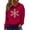 Red, variant on Christmas Sweatshirts for Women 2025 Women'S Hooded Hoody Long Sleeve Drawstring Print Oversized Fall Pocket Tops Women Hoodies Black L