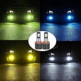thumbnail image 3 of 2 bombillas LED H8 H11 para luz antiniebla automática H3 H27 880 881 9005 HB3 9006 HB4, lámpara verde limón para coche, 1200 lm, 12 V, luz de conducción DRL, amarilla, H27 o 880, 3 of 5