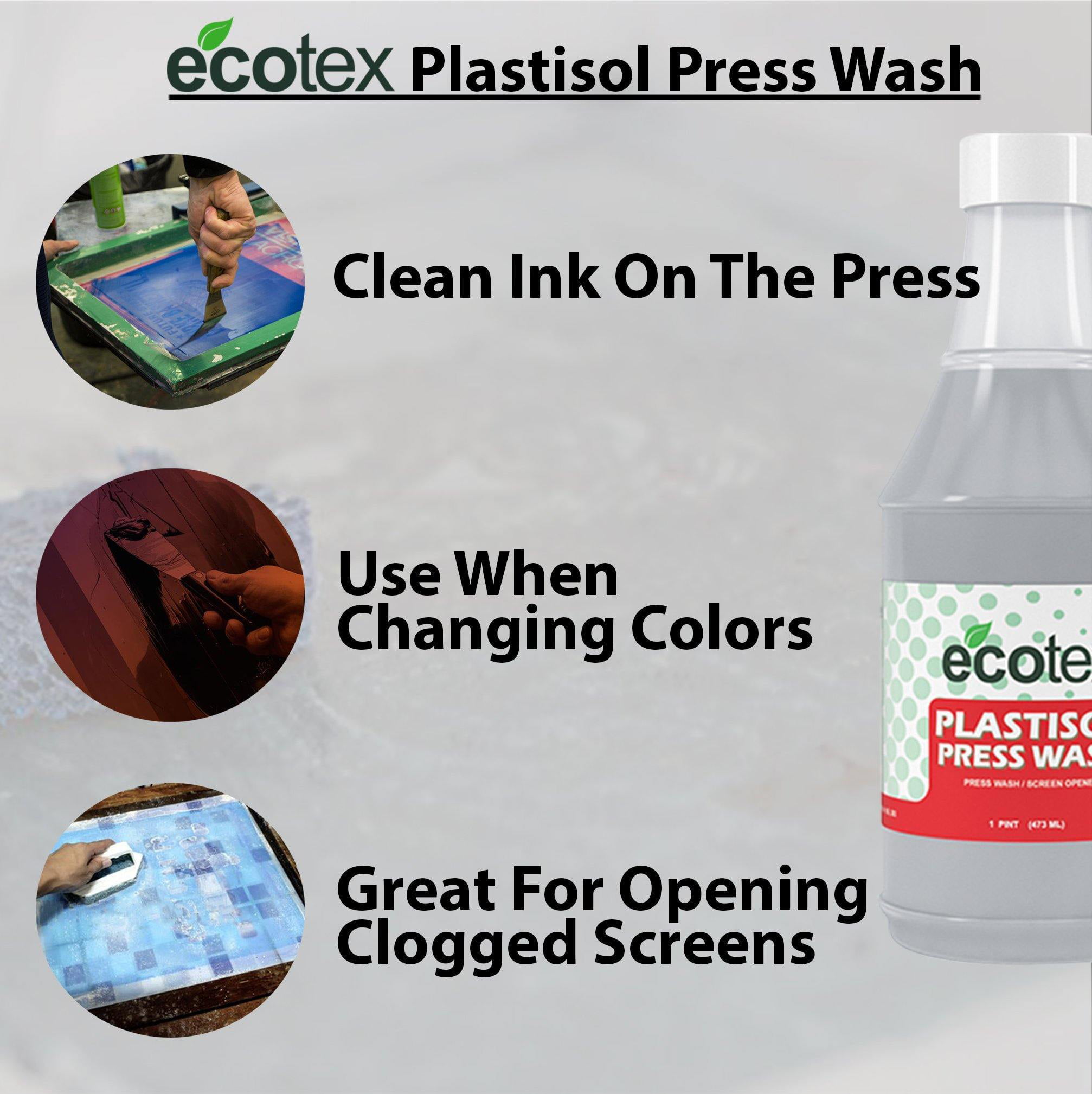 Details about   Ecotex Plastisol Screen Wash in Sink Screen Wash Ink Degradent for Screen Pri... 