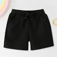 thumbnail image 4 of Zanarzt Little Boy Casual Shorts Toddler Boy Cotton Shorts Boys Casual Shorts Pull On Shorts Soft Baby Boy Shorts for Summer Black,1-2 Years, 4 of 9