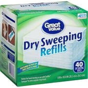 Great Value Dry Sweeping Refills, 40 Count