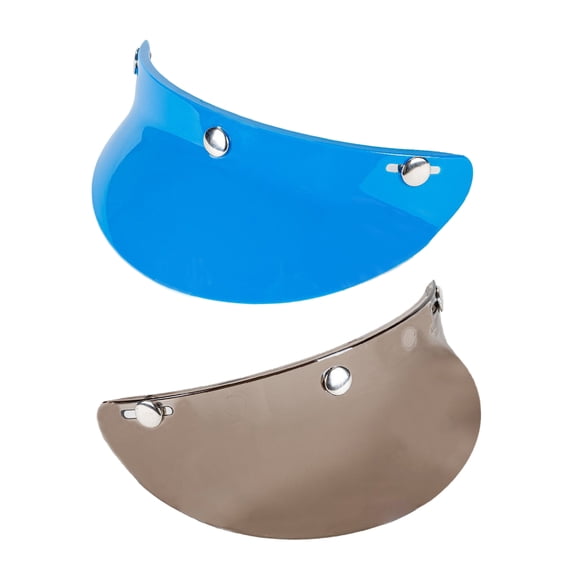 2Pcs visera de Casco de Motocicleta Sunnimix 3-Snap Peak Parasol de visera vintage