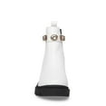 thumbnail image 4 of Steve Madden Amulet White Gold Stone Fashion Chelsea Platform Block Heel Boots (WHITE, 8), 4 of 9