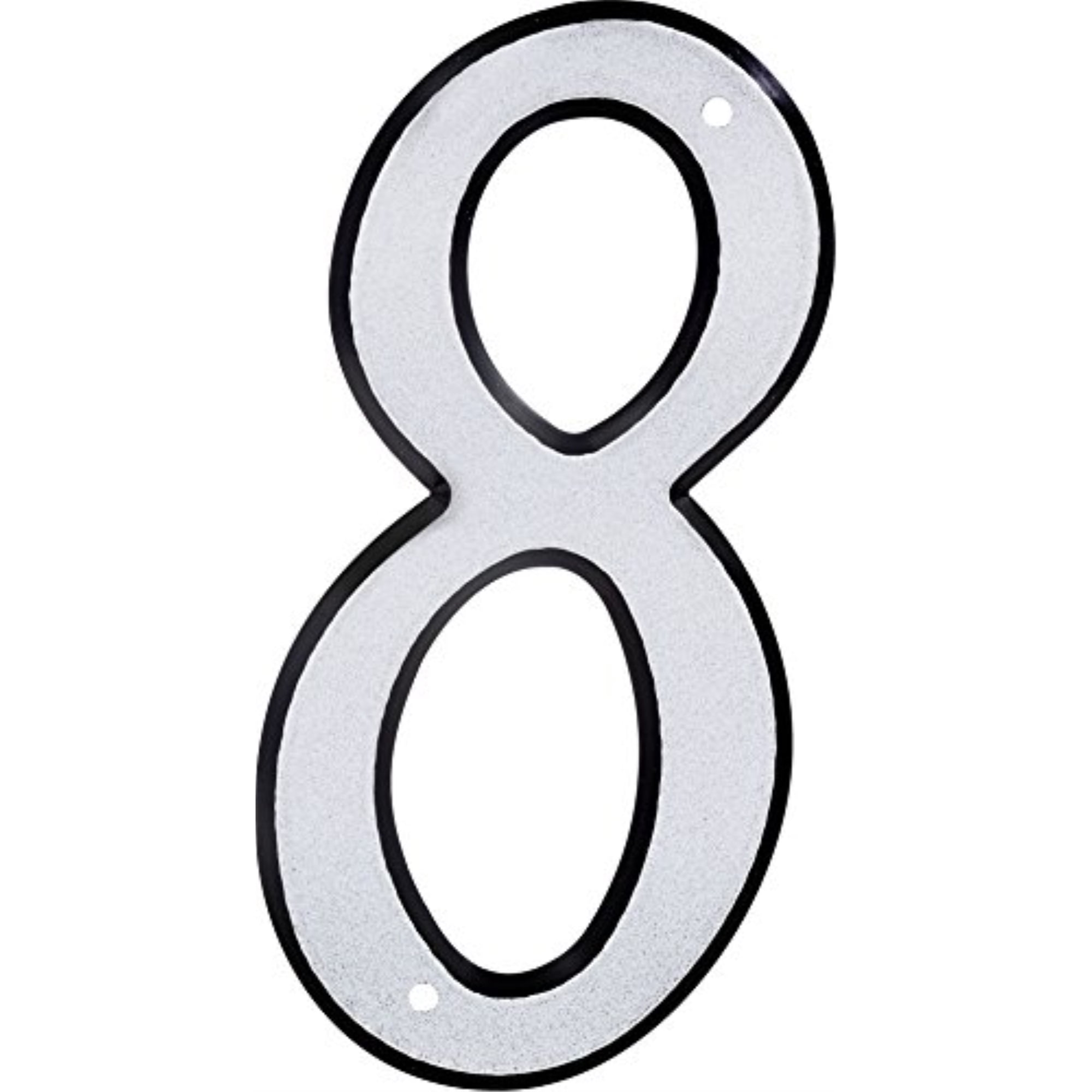Hillman Group 841612 4 in. Nail-On Reflective Plastic House Number - 8 - 3 Piece