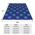 thumbnail image 6 of Snowflake Design Pattern Throw Blanket, Super Soft Anti-Pilling Flannel Bed Blankets, 50"x40", 6 of 8