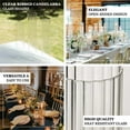 thumbnail image 4 of Efavormart 2 Pack Clear Ribbed Candelabra Candle Holder Glass Shades, Open Ends Pillar Hurricane Candle Shades - 18", 4 of 11