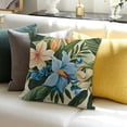 thumbnail image 3 of SHANXI Throw Pillow Covers Flowers Botanical Print Cushion Cover Soft Pillow Cases for Home Sofa Bed Chair Car Office Decorative 18x18in, 3 of 5