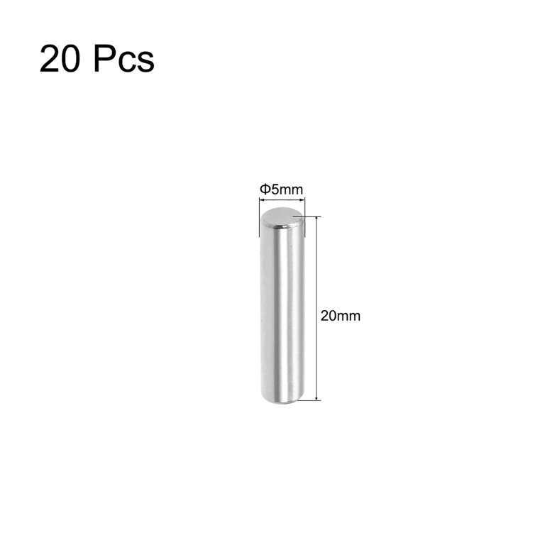 Uxcell 5mmx20mm 304 Stainless Steel Dowel Pin 20 Pack 