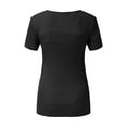 thumbnail image 7 of zttd womens maternity ribbed tee shirt casual short sleeve v neck basic nursed t shirt top for breastfeeding blouse, 7 of 7