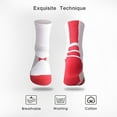thumbnail image 2 of Boys Sock Basketball Soccer Hiking Ski Athletic Outdoor Sports Thick Crew Socks 6 Pack, Size M, 2 of 3