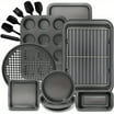 Premium 17 Piece Bakeware Sets | Carbon Steel, Non Stick & Oven Safe up ...
