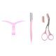 thumbnail image 1 of Kit de 8 estilos de plantillas para cejas, kit de modelado de cejas con ayudas y recortadores para herramientas de modelado de cejas, 1 of 6