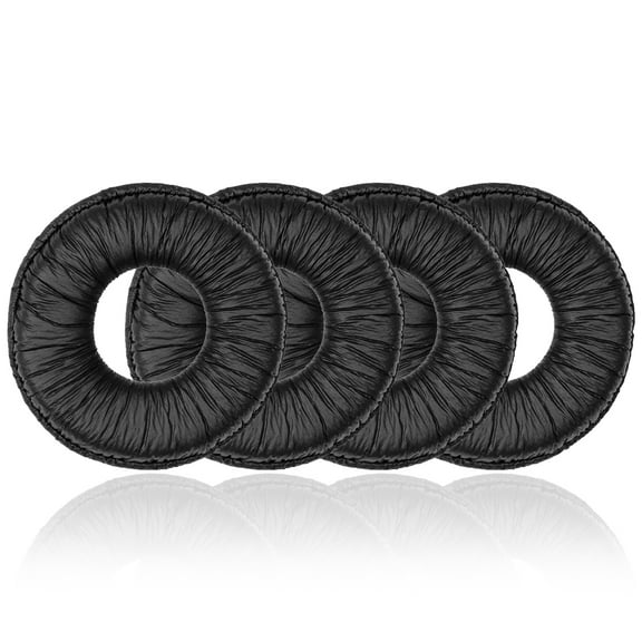 Geekria 2 Pairs QuickFit Replacement Ear Pads Compatible with Sony MDR-V150 V200 V250 V300 V400 ZX300 Headphones (Black)