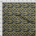 thumbnail image 4 of oneOone Velvet Yellow Fabric Geometric Craft Projects Decor Fabric Printed By The Yard 58 Inch Wide, 4 of 5