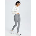 thumbnail image 6 of BALEAF Women's Fleece Lined Winter Petite Leggings Water Resistant Thermal Warm Tights High Waisted Ski Hiking Pants with Pockets 25" Gray L, 6 of 6