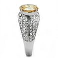 thumbnail image 4 of Luxe Jewelry Designs Women's Stainless Steel Engagement Ring with Champagne Cubic Zirconia - Size 9, 4 of 4