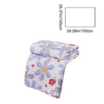 thumbnail image 3 of Linnome Fresh Flowers Printed Summer Quilt Washed Cotton Soft Breathable Machine Washable for Spring Fall 59x39.3in Multicolor#01, 3 of 6